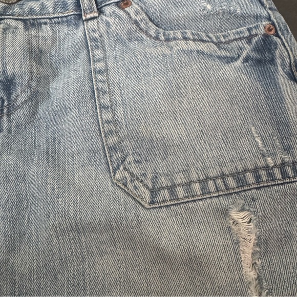 Vintage Mini Skirt denim 90s streetwear rave western 10 y2k - Picture 3 of 7